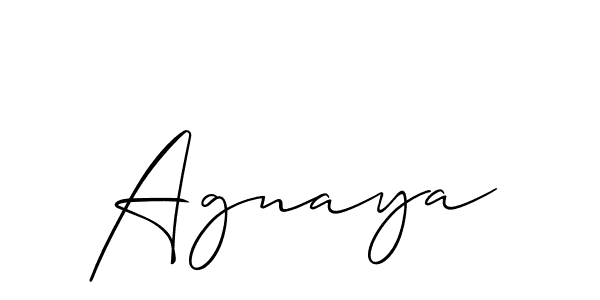 Agnaya stylish signature style. Best Handwritten Sign (Allison_Script) for my name. Handwritten Signature Collection Ideas for my name Agnaya. Agnaya signature style 2 images and pictures png
