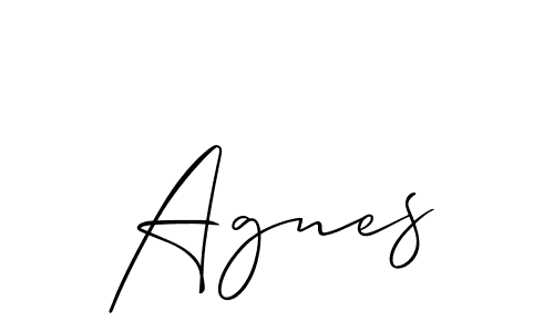 It looks lik you need a new signature style for name Agnes. Design unique handwritten (Allison_Script) signature with our free signature maker in just a few clicks. Agnes signature style 2 images and pictures png