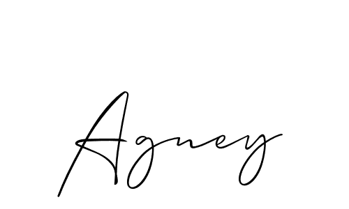 Allison_Script is a professional signature style that is perfect for those who want to add a touch of class to their signature. It is also a great choice for those who want to make their signature more unique. Get Agney name to fancy signature for free. Agney signature style 2 images and pictures png