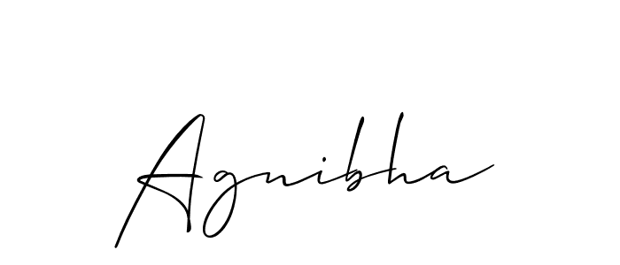 if you are searching for the best signature style for your name Agnibha. so please give up your signature search. here we have designed multiple signature styles  using Allison_Script. Agnibha signature style 2 images and pictures png