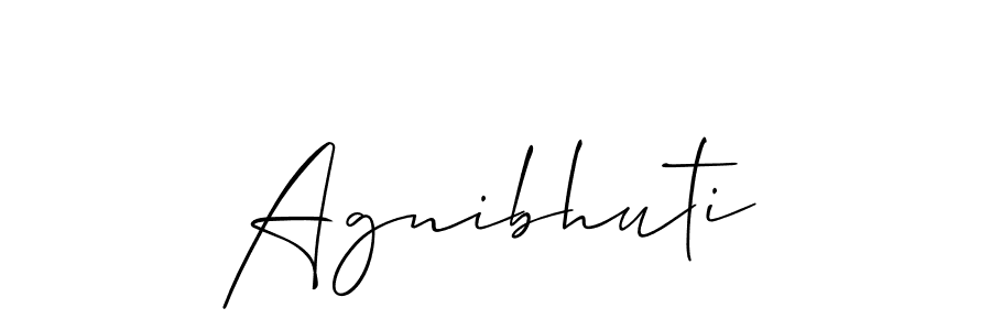 Allison_Script is a professional signature style that is perfect for those who want to add a touch of class to their signature. It is also a great choice for those who want to make their signature more unique. Get Agnibhuti name to fancy signature for free. Agnibhuti signature style 2 images and pictures png