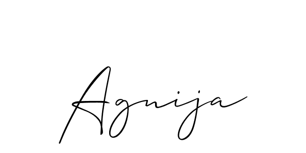 You can use this online signature creator to create a handwritten signature for the name Agnija. This is the best online autograph maker. Agnija signature style 2 images and pictures png