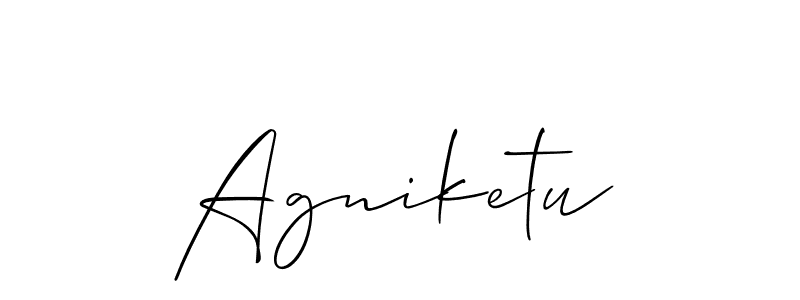 Also You can easily find your signature by using the search form. We will create Agniketu name handwritten signature images for you free of cost using Allison_Script sign style. Agniketu signature style 2 images and pictures png