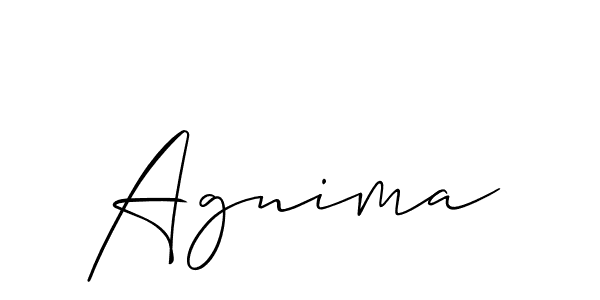 Once you've used our free online signature maker to create your best signature Allison_Script style, it's time to enjoy all of the benefits that Agnima name signing documents. Agnima signature style 2 images and pictures png