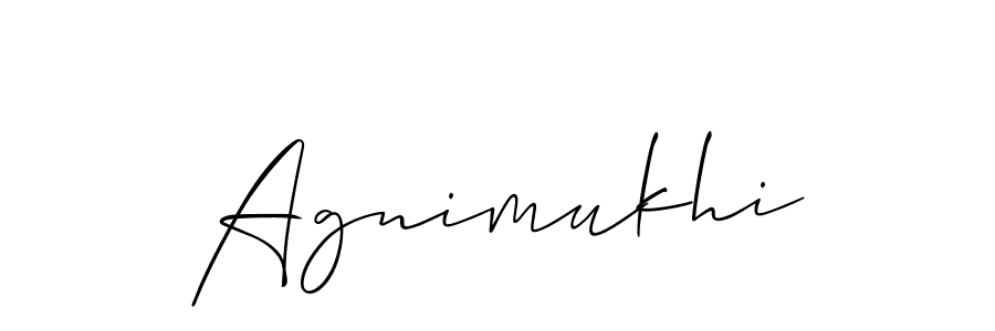 The best way (Allison_Script) to make a short signature is to pick only two or three words in your name. The name Agnimukhi include a total of six letters. For converting this name. Agnimukhi signature style 2 images and pictures png