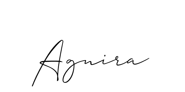 How to Draw Agnira signature style? Allison_Script is a latest design signature styles for name Agnira. Agnira signature style 2 images and pictures png