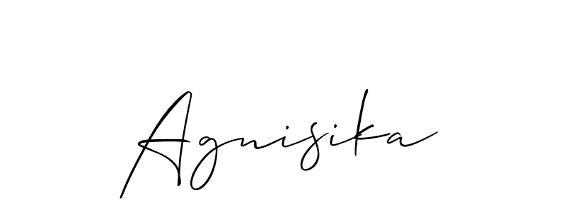 This is the best signature style for the Agnisika name. Also you like these signature font (Allison_Script). Mix name signature. Agnisika signature style 2 images and pictures png