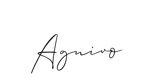 Agnivo stylish signature style. Best Handwritten Sign (Allison_Script) for my name. Handwritten Signature Collection Ideas for my name Agnivo. Agnivo signature style 2 images and pictures png