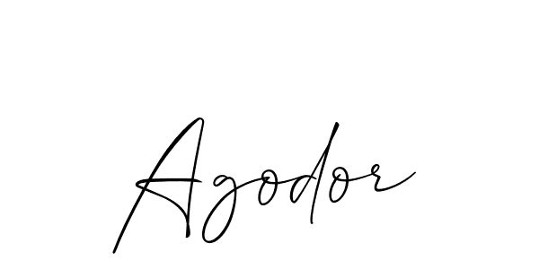 It looks lik you need a new signature style for name Agodor. Design unique handwritten (Allison_Script) signature with our free signature maker in just a few clicks. Agodor signature style 2 images and pictures png