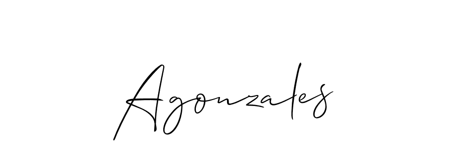Similarly Allison_Script is the best handwritten signature design. Signature creator online .You can use it as an online autograph creator for name Agonzales. Agonzales signature style 2 images and pictures png