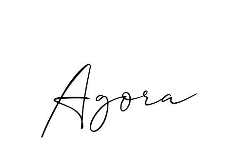 The best way (Allison_Script) to make a short signature is to pick only two or three words in your name. The name Agora include a total of six letters. For converting this name. Agora signature style 2 images and pictures png