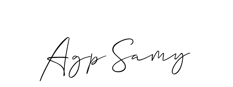 Check out images of Autograph of Agp Samy name. Actor Agp Samy Signature Style. Allison_Script is a professional sign style online. Agp Samy signature style 2 images and pictures png