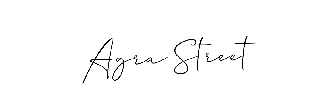 Also we have Agra Street name is the best signature style. Create professional handwritten signature collection using Allison_Script autograph style. Agra Street signature style 2 images and pictures png