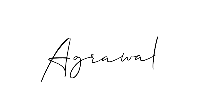 Make a beautiful signature design for name Agrawal. With this signature (Allison_Script) style, you can create a handwritten signature for free. Agrawal signature style 2 images and pictures png