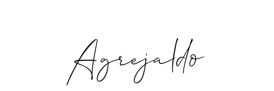 The best way (Allison_Script) to make a short signature is to pick only two or three words in your name. The name Agrejaldo include a total of six letters. For converting this name. Agrejaldo signature style 2 images and pictures png