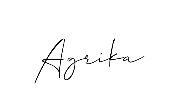 Similarly Allison_Script is the best handwritten signature design. Signature creator online .You can use it as an online autograph creator for name Agrika. Agrika signature style 2 images and pictures png