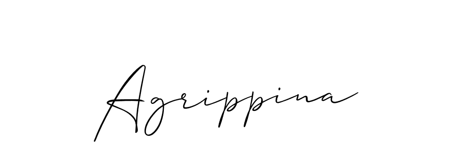 How to Draw Agrippina signature style? Allison_Script is a latest design signature styles for name Agrippina. Agrippina signature style 2 images and pictures png