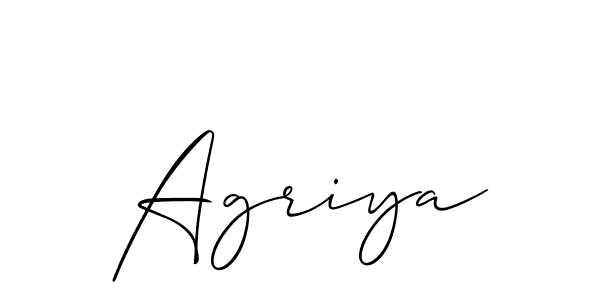 if you are searching for the best signature style for your name Agriya. so please give up your signature search. here we have designed multiple signature styles  using Allison_Script. Agriya signature style 2 images and pictures png