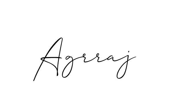 You should practise on your own different ways (Allison_Script) to write your name (Agrraj) in signature. don't let someone else do it for you. Agrraj signature style 2 images and pictures png
