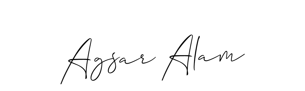 Best and Professional Signature Style for Agsar Alam. Allison_Script Best Signature Style Collection. Agsar Alam signature style 2 images and pictures png