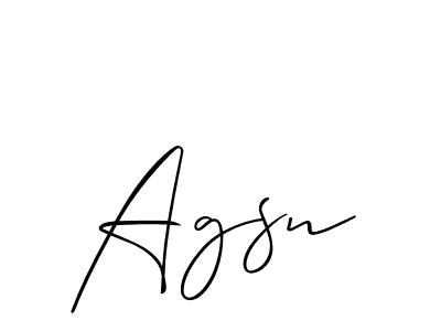 Make a beautiful signature design for name Agsn. Use this online signature maker to create a handwritten signature for free. Agsn signature style 2 images and pictures png