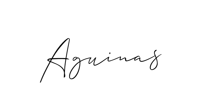 Best and Professional Signature Style for Aguinas. Allison_Script Best Signature Style Collection. Aguinas signature style 2 images and pictures png