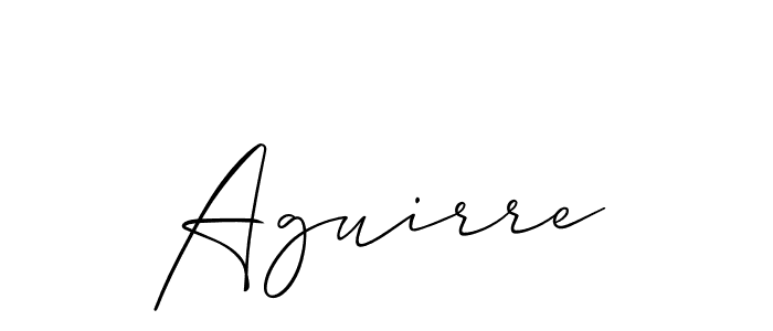 Create a beautiful signature design for name Aguirre. With this signature (Allison_Script) fonts, you can make a handwritten signature for free. Aguirre signature style 2 images and pictures png