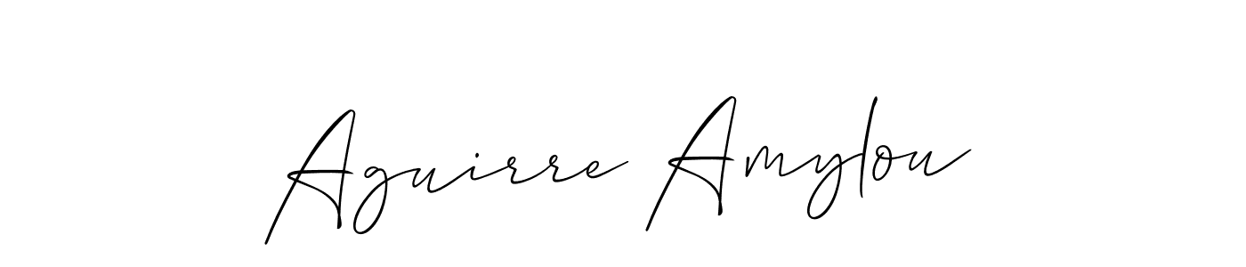 Aguirre Amylou stylish signature style. Best Handwritten Sign (Allison_Script) for my name. Handwritten Signature Collection Ideas for my name Aguirre Amylou. Aguirre Amylou signature style 2 images and pictures png