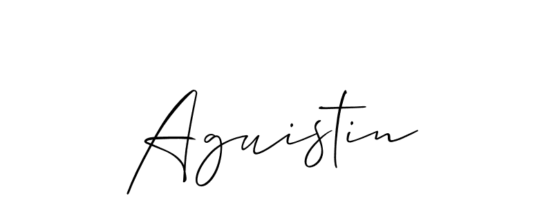 Make a beautiful signature design for name Aguistin. With this signature (Allison_Script) style, you can create a handwritten signature for free. Aguistin signature style 2 images and pictures png