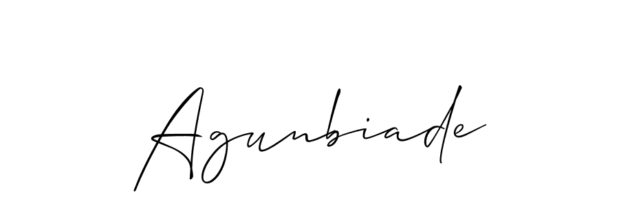 Make a short Agunbiade signature style. Manage your documents anywhere anytime using Allison_Script. Create and add eSignatures, submit forms, share and send files easily. Agunbiade signature style 2 images and pictures png