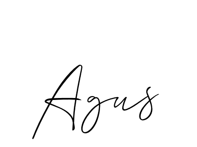 Best and Professional Signature Style for Agus. Allison_Script Best Signature Style Collection. Agus signature style 2 images and pictures png