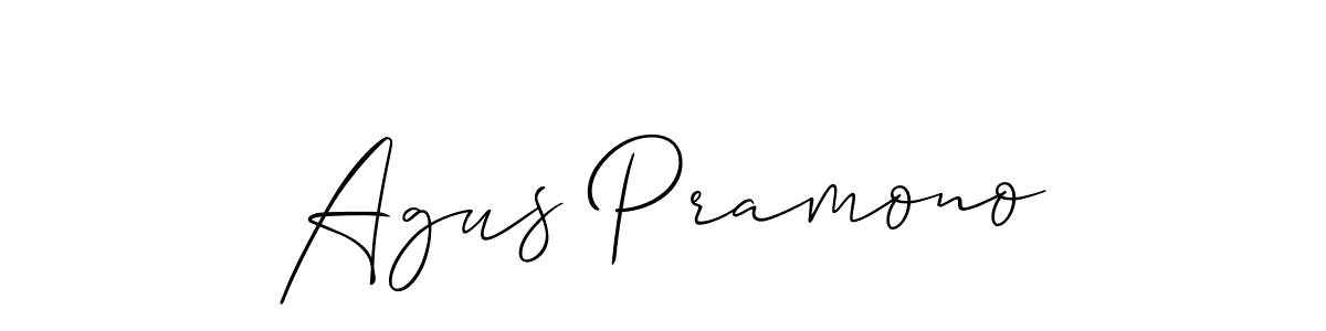 Best and Professional Signature Style for Agus Pramono. Allison_Script Best Signature Style Collection. Agus Pramono signature style 2 images and pictures png