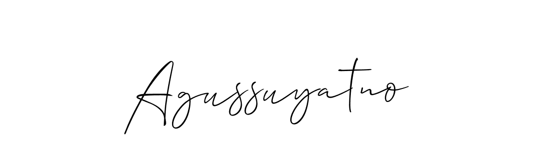 This is the best signature style for the Agussuyatno name. Also you like these signature font (Allison_Script). Mix name signature. Agussuyatno signature style 2 images and pictures png