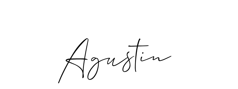 It looks lik you need a new signature style for name Agustin . Design unique handwritten (Allison_Script) signature with our free signature maker in just a few clicks. Agustin  signature style 2 images and pictures png