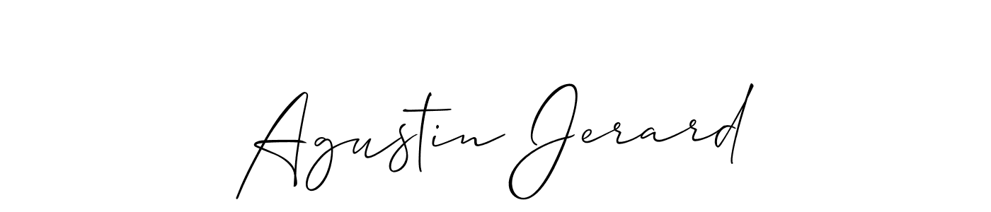 Similarly Allison_Script is the best handwritten signature design. Signature creator online .You can use it as an online autograph creator for name Agustin Jerard. Agustin Jerard signature style 2 images and pictures png