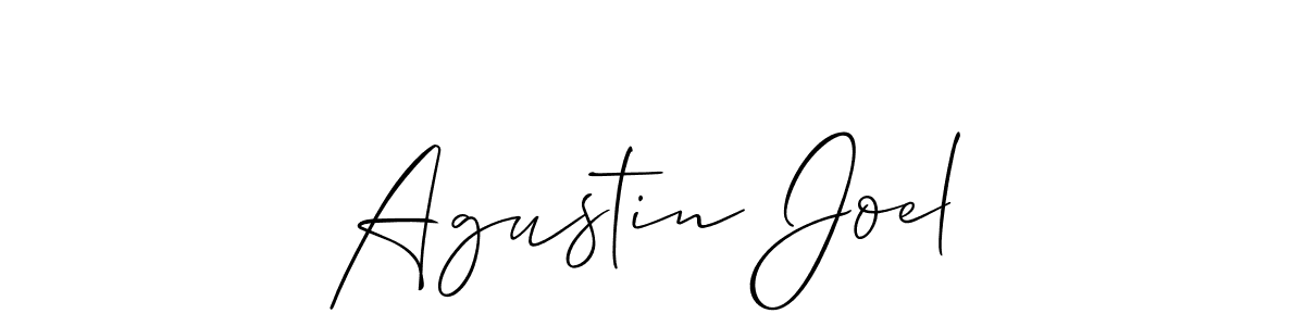 Best and Professional Signature Style for Agustin Joel. Allison_Script Best Signature Style Collection. Agustin Joel signature style 2 images and pictures png