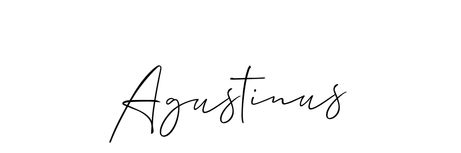 Make a short Agustinus signature style. Manage your documents anywhere anytime using Allison_Script. Create and add eSignatures, submit forms, share and send files easily. Agustinus signature style 2 images and pictures png