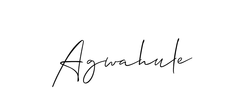 The best way (Allison_Script) to make a short signature is to pick only two or three words in your name. The name Agwahule include a total of six letters. For converting this name. Agwahule signature style 2 images and pictures png