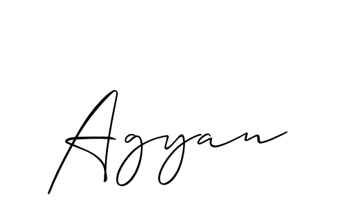 Agyan stylish signature style. Best Handwritten Sign (Allison_Script) for my name. Handwritten Signature Collection Ideas for my name Agyan. Agyan signature style 2 images and pictures png