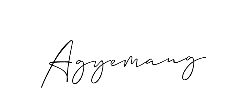 Best and Professional Signature Style for Agyemang. Allison_Script Best Signature Style Collection. Agyemang signature style 2 images and pictures png