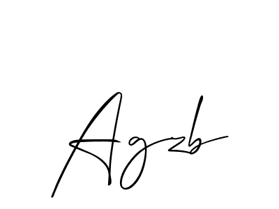 Also we have Agzb name is the best signature style. Create professional handwritten signature collection using Allison_Script autograph style. Agzb signature style 2 images and pictures png