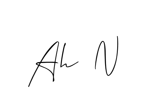 Make a beautiful signature design for name Ah  N. Use this online signature maker to create a handwritten signature for free. Ah  N signature style 2 images and pictures png