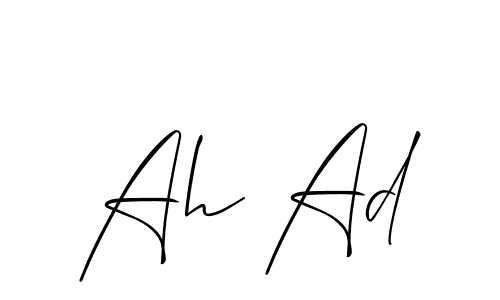 Also You can easily find your signature by using the search form. We will create Ah Ad name handwritten signature images for you free of cost using Allison_Script sign style. Ah Ad signature style 2 images and pictures png