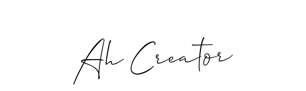 Here are the top 10 professional signature styles for the name Ah Creator. These are the best autograph styles you can use for your name. Ah Creator signature style 2 images and pictures png