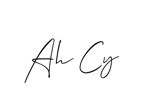 You can use this online signature creator to create a handwritten signature for the name Ah Cy. This is the best online autograph maker. Ah Cy signature style 2 images and pictures png