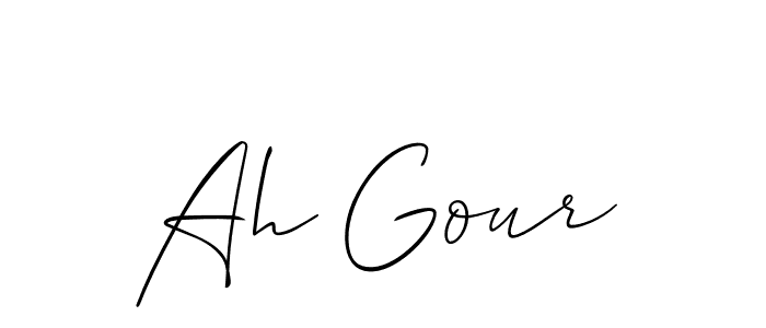 You can use this online signature creator to create a handwritten signature for the name Ah Gour. This is the best online autograph maker. Ah Gour signature style 2 images and pictures png