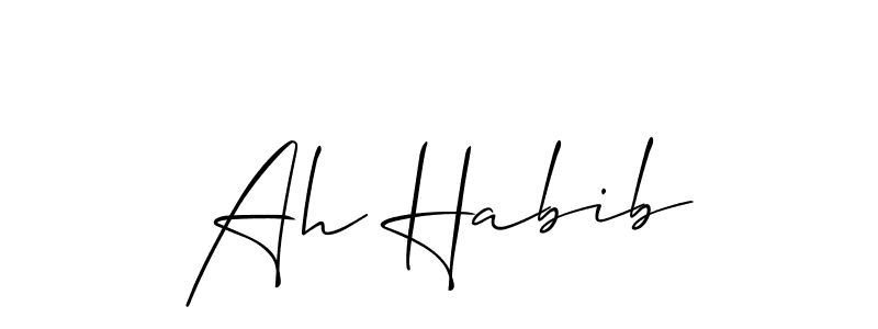 Make a short Ah Habib signature style. Manage your documents anywhere anytime using Allison_Script. Create and add eSignatures, submit forms, share and send files easily. Ah Habib signature style 2 images and pictures png