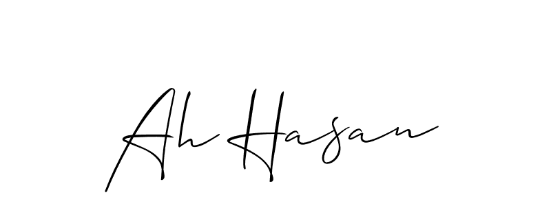 Once you've used our free online signature maker to create your best signature Allison_Script style, it's time to enjoy all of the benefits that Ah Hasan name signing documents. Ah Hasan signature style 2 images and pictures png