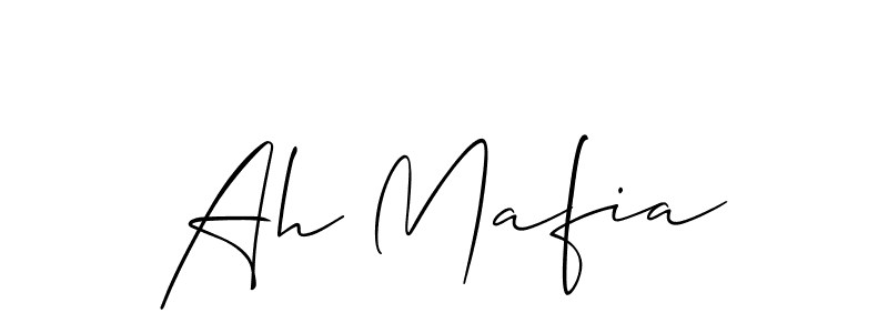 Ah Mafia stylish signature style. Best Handwritten Sign (Allison_Script) for my name. Handwritten Signature Collection Ideas for my name Ah Mafia. Ah Mafia signature style 2 images and pictures png