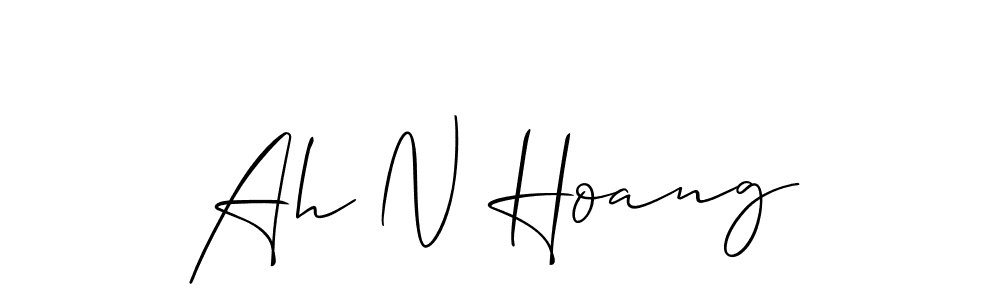 Best and Professional Signature Style for Ah N Hoang. Allison_Script Best Signature Style Collection. Ah N Hoang signature style 2 images and pictures png